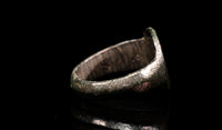 Korstågen - Ring i brons med Betlehems stjärna 1100-1400 AD #3
